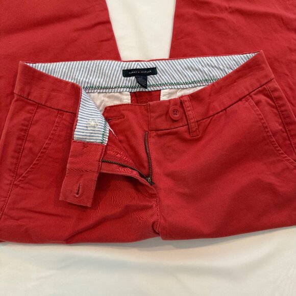 Tommy Hilfiger Nantucket Red Chino‎ Cropped Pants Size 2 - Picture 3 of 8